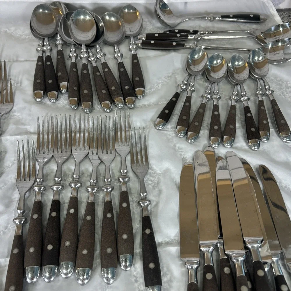 Vtg Towle Supreme Cutlery Flatware Set 49 Pieces Mid Century Japan MCM